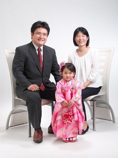 七五三 家族写真