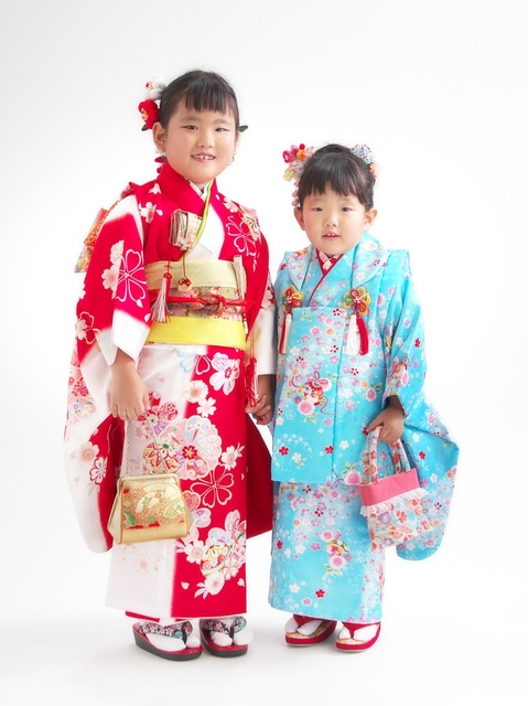 七五三 7歳女の子 3歳女の子