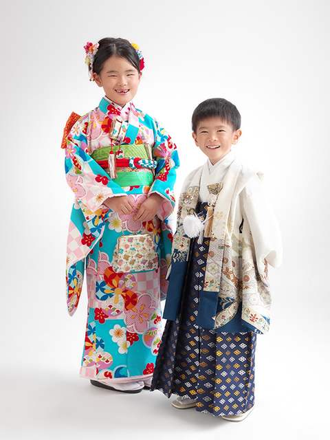 七五三　７歳女の子　５歳男の子