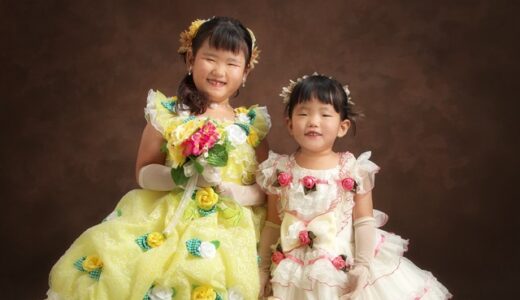 妹と迎える二度目の七五三