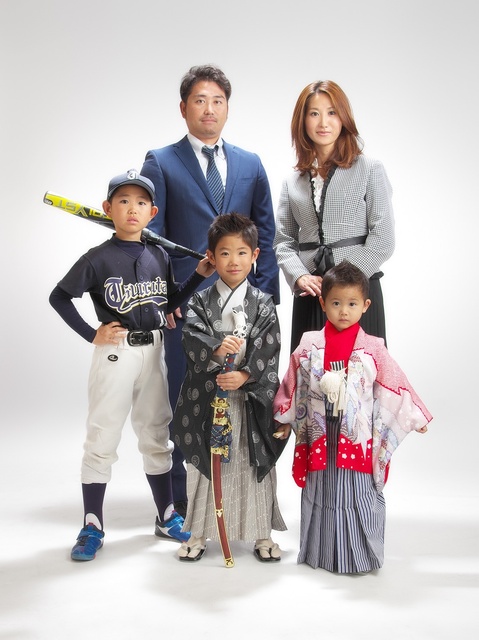 七五三　家族写真